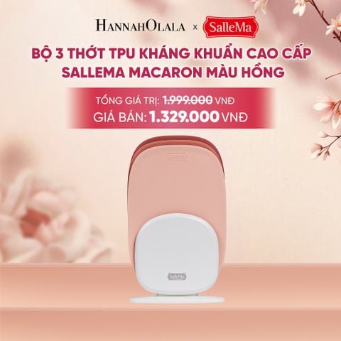  BỘ 3 THỚT TPU KHÁNG KHUẨN CAO CẤP SALLEMA MACARON - DEAL 13 