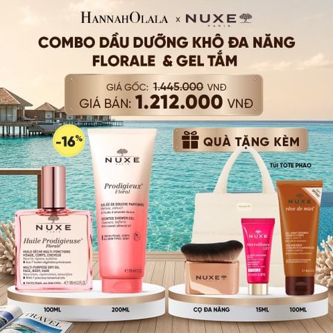  COMBO DẦU DƯỠNG KHÔ ĐA NĂNG 100ML & DẦU TẮM HƯƠNG NƯỚC HOA 200ML (CHỌN HƯƠNG) 
