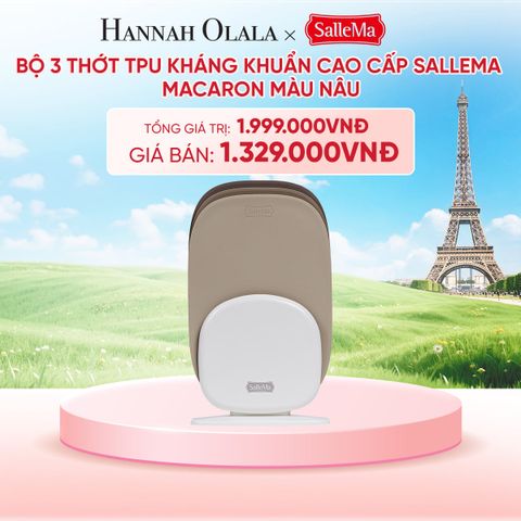  BỘ 3 THỚT TPU KHÁNG KHUẨN CAO CẤP SALLEMA MACARON - DEAL 13 - B86 