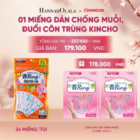  MIẾNG DÁN CHỐNG MUỖI, ĐUỔI CÔN TRÙNG KINCHO - A607 