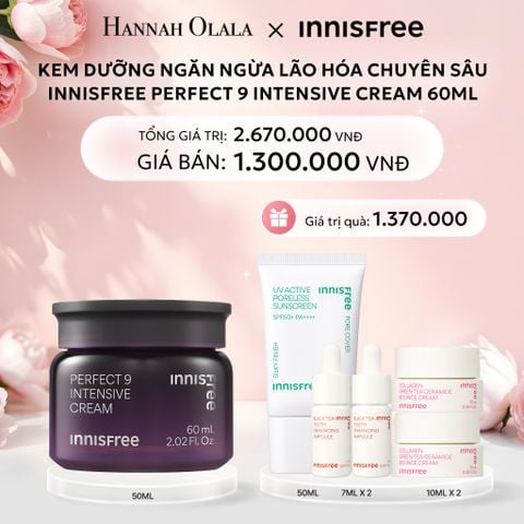  E836: DEAL 5: KEM DƯỠNG NGĂN NGỪA LÃO HÓA INNISFREE PERFECT 9 INTENSIVE 60ML 