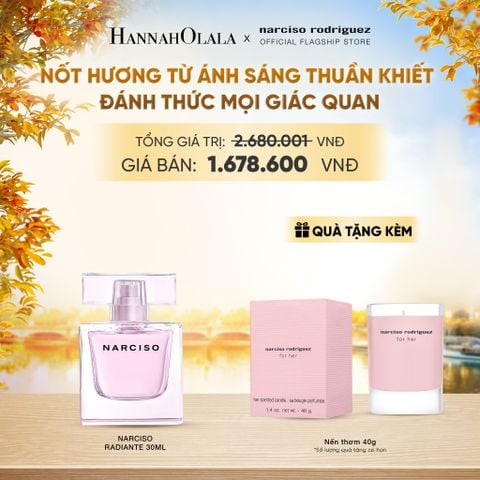  NƯỚC HOA NỮ NARCISO RODRIGUEZ NARCISO EAU DE PARFUM RADIANTE 30ML - DEAL 13 - E454 