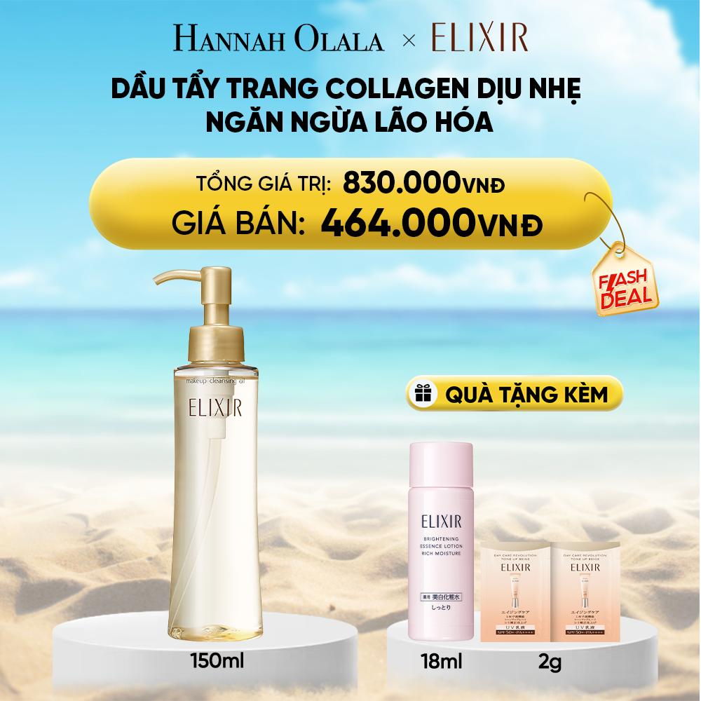  DEAL 13: DẦU TẨY TRANG ELIXIR SUPERIEUR MAKEUP CLEANSING OIL N 150ML 