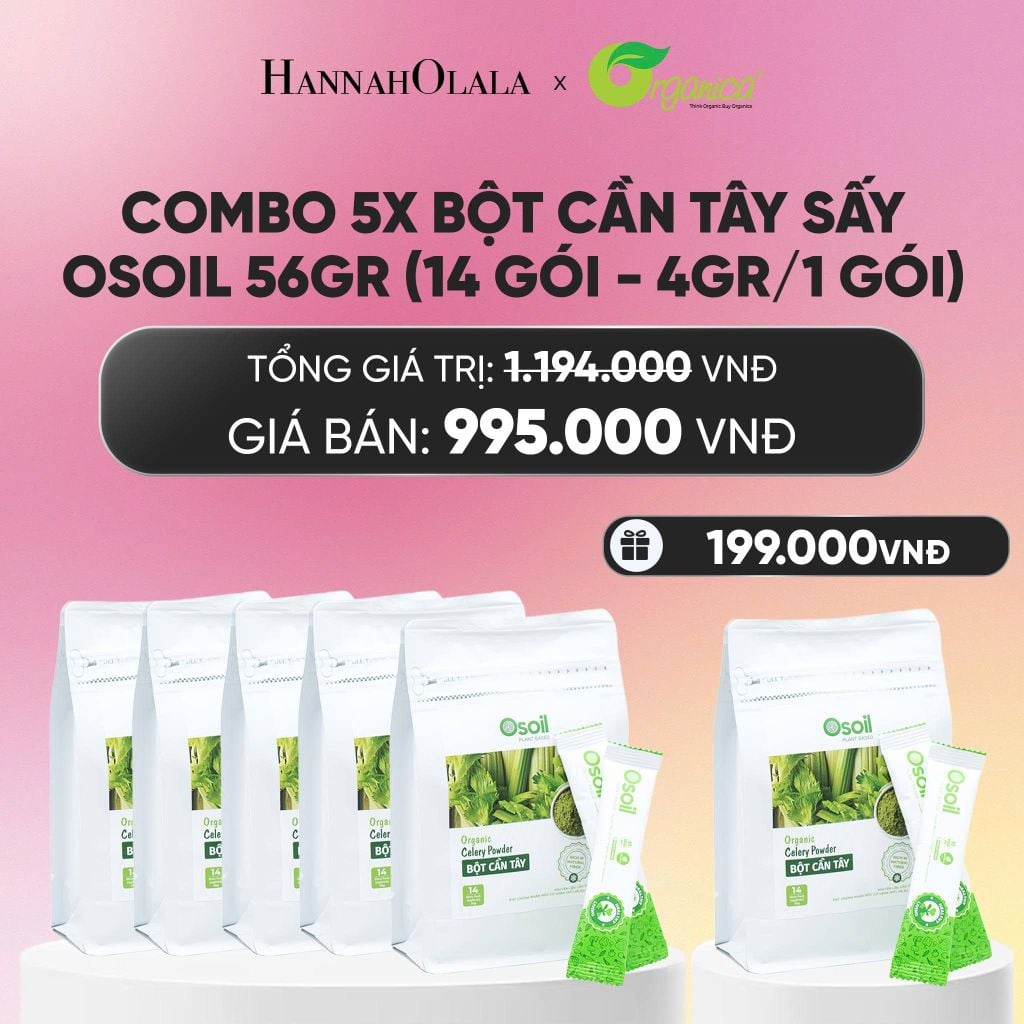 BỘT CẦN TÂY SẤY OSOIL 56GR (14 GÓI - 4GR/1 GÓI) - DEAL 13_A801 