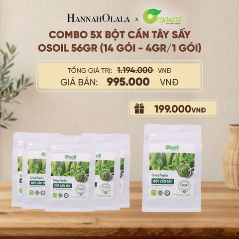  BỘT CẦN TÂY SẤY OSOIL 56GR (14 GÓI - 4GR/1 GÓI) - D270 