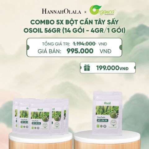  BỘT CẦN TÂY SẤY OSOIL 56GR (14 GÓI - 4GR/1 GÓI) - A1903 