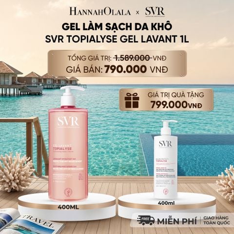  GEL RỬA MẶT CHO DA KHÔ SVR TOPIALYSE GEL LAVANT 1000ML - DEAL 13 