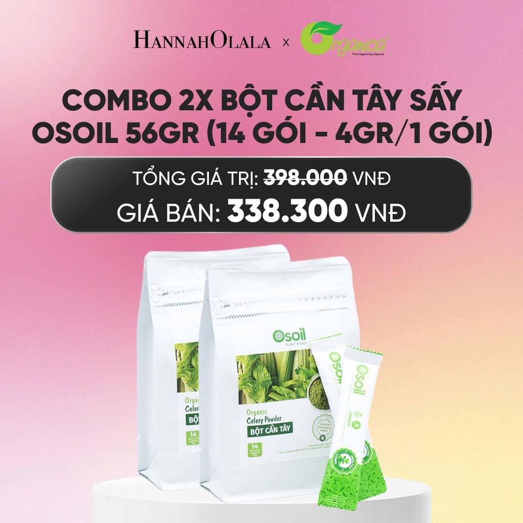  BỘT CẦN TÂY SẤY OSOIL 56GR (14 GÓI - 4GR/1 GÓI) - DEAL 13_A801 
