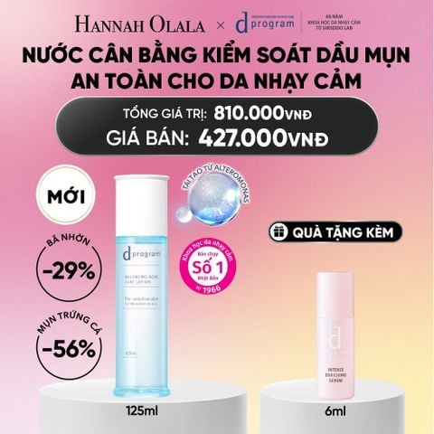  NƯỚC DƯỠNG ẨM KIỀM DẦU NGỪA MỤN DPROGRAM BALANCING ACNE CARE LOTION 125ML - DEAL 13_A1741 