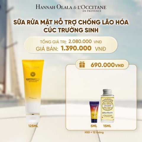  SỮA RỬA MẶT TẠO BỌT CÚC TRƯỜNG SINH LOCCITANE 125ML - A2017 