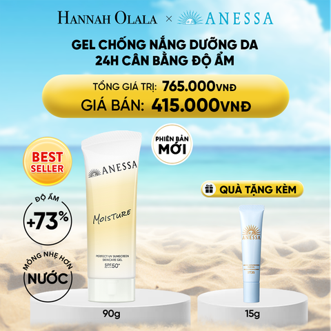  DEAL 13: [PHIÊN BẢN MỚI] GEL CHỐNG NẮNG DƯỠNG ẨM ANESSA PERFECT UV SUNSCREEN SKINCARE GEL NB SPF50+ PA++++ 90G 