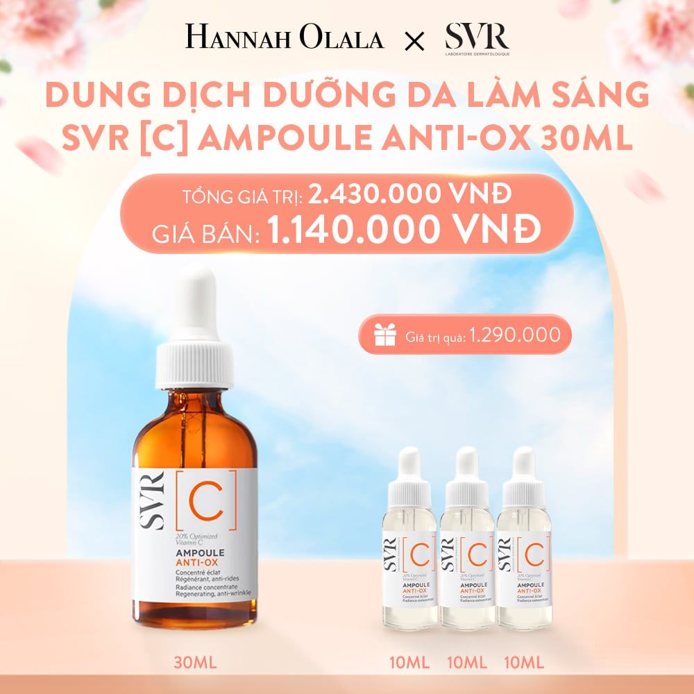  A807_DEAL 13: DUNG DỊCH DƯỠNG DA DẠNG LỎNG GIÚP LÀM SÁNG DA VÀ CHỐNG NHĂN SVR [C] AMPOULE ANTI-OX 30ML 