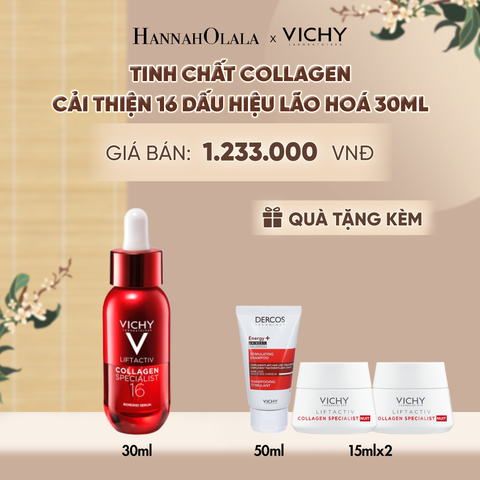  SERUM COLLAGEN 16 GIÚP TRẺ HÓA DA, DA CĂNG, MỊN MÀNG, SĂN CHẮC, RẠNG RỠ 30ML - A964 