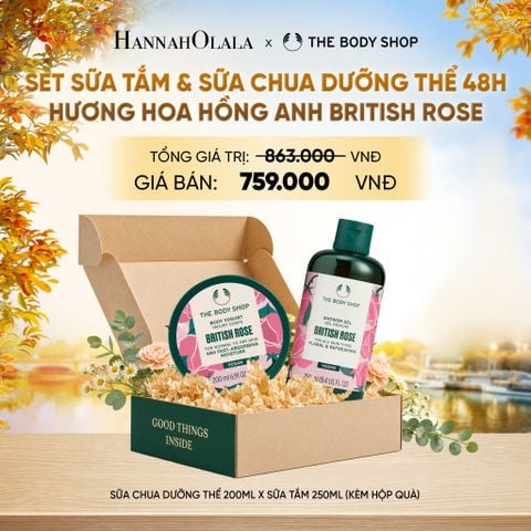  SET QUÀ NGÁT HƯƠNG - SỮA TẮM 250ML & SỮA CHUA DƯỠNG THỂ 200ML - E710 