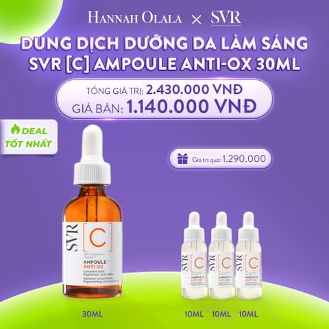  C5_DEAL 13: [MUA 1 TẶNG 1] DUNG DỊCH DƯỠNG DA DẠNG LỎNG GIÚP LÀM SÁNG DA VÀ CHỐNG NHĂN SVR [C] AMPOULE ANTI-OX 30ML 