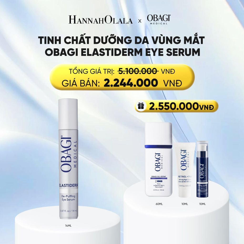  TINH CHẤT DƯỠNG DA VÙNG MẮT OBAGI ELASTIDERM EYE SERUM 14ML - DEAL 13 