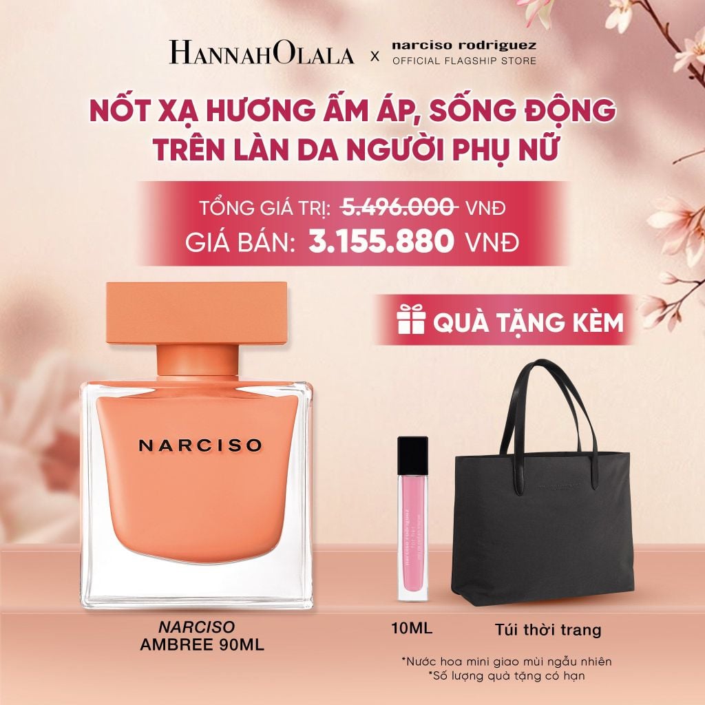  NƯỚC HOA NỮ NARCISO RODRIGUEZ NARCISO EAU DE PARFUM AMBRÉE 90ML - DEAL 13 - A3004 