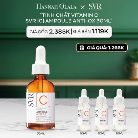  A94_DEAL 13: TINH CHẤT VITAMIN C DƯỠNG SÁNG DA, CHỐNG NHĂN SVR [C] AMPOULE ANTI-OX 30ML 