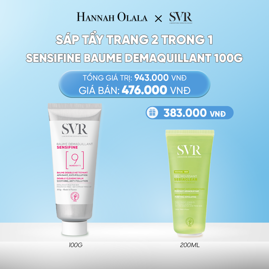  DEAL 13: SÁP TẨY TRANG 2 TRONG 1 SVR SENSIFINE BAUME DEMAQUILLANT 100GRAM 