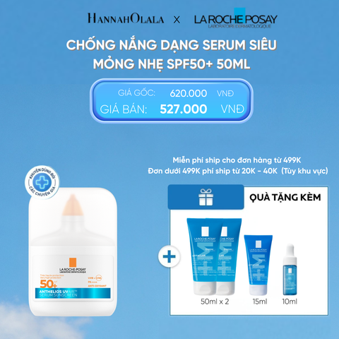  D20: DEAL 13: [MỚI] CHỐNG NẮNG DẠNG SERUM SIÊU MỎNG NHẸ KIỀM DẦU 16H CẤP ẨM 24H CHỐNG BỤI MỊN ANTHELIOS UVAIR SPF50+ 50ml 