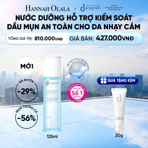  [MỚI] NƯỚC DƯỠNG ẨM KIỀM DẦU NGỪA MỤN CHO DA NHẠY CẢM DPROGRAM BALANCING ACNE CARE LOTION 125ML - DEAL 13 