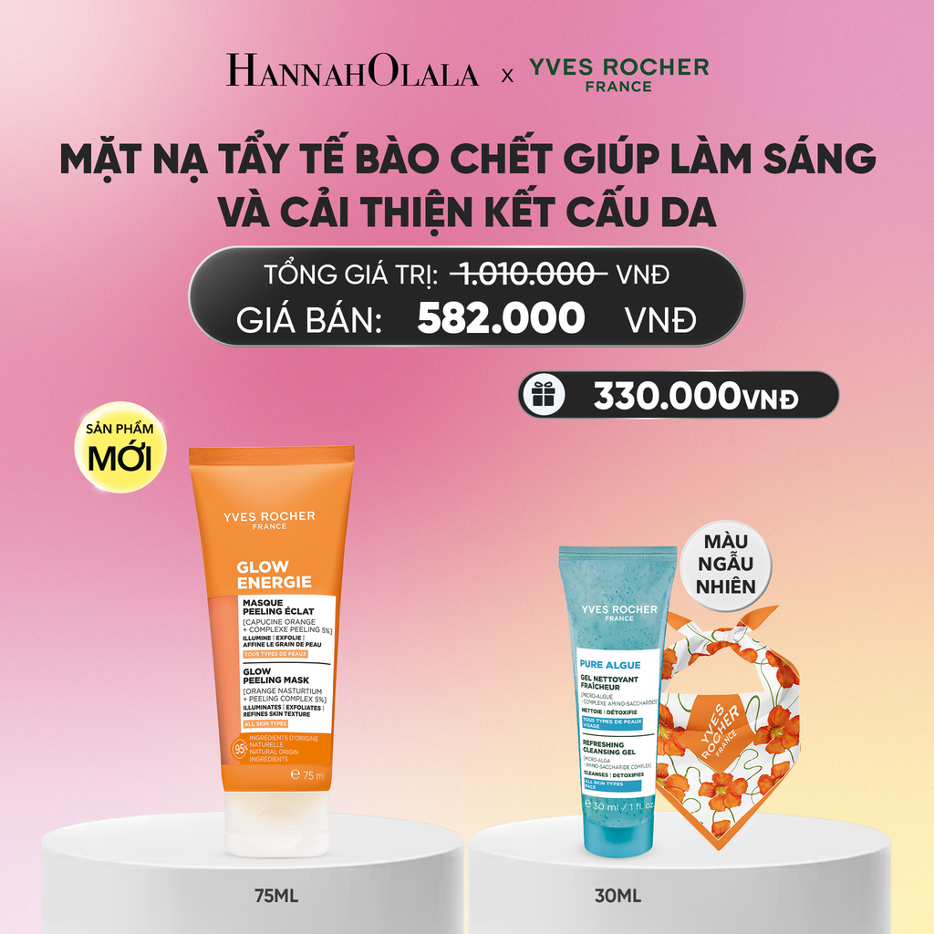  MỚI - MẶT NẠ TẨY TẾ BÀO CHẾT GIÚP LÀM SÁNG VÀ CẢI THIỆN KẾT CẤU DA TẶNG MINI SỮA RỬA MẶT + KHĂN BANDANA_A59 