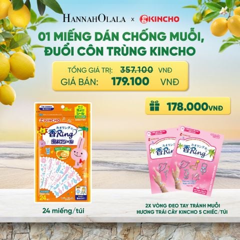 MIẾNG DÁN CHỐNG MUỖI, ĐUỔI CÔN TRÙNG KINCHO - A1418 
