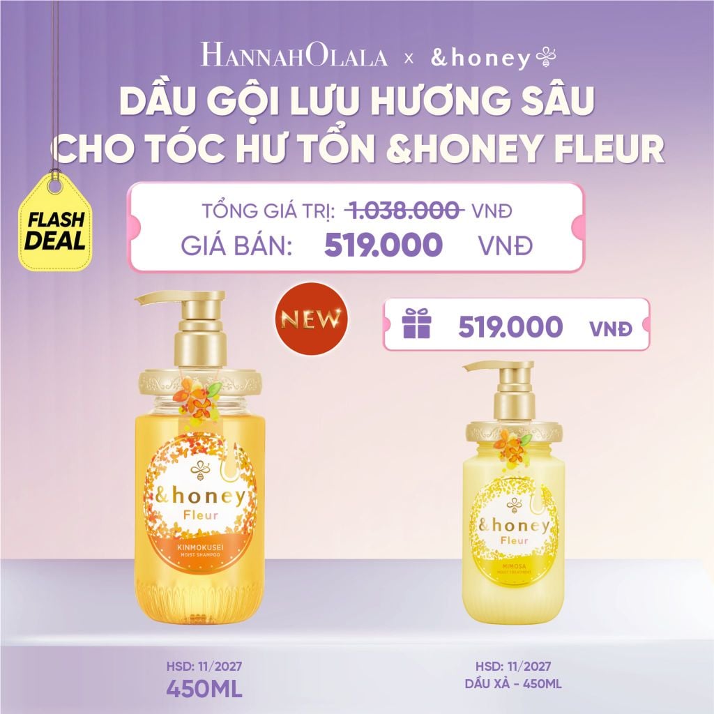  [NEW] FD DẦU GỘI LƯU HƯƠNG SÂU CHO TÓC HƯ TỔN &HONEY FLEUR - H064 