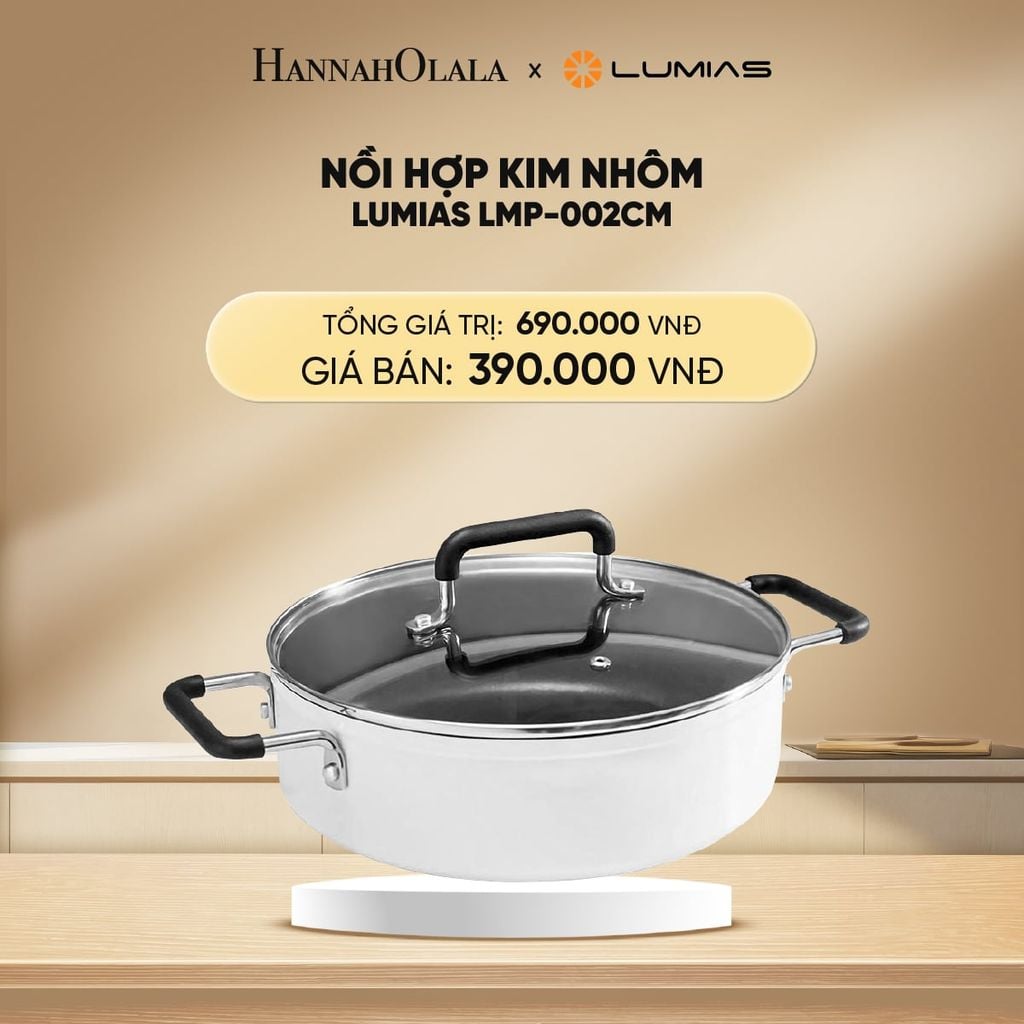  DEAL 13: NỒI HỢP KIM NHÔM LUMIAS LMP-002CM 