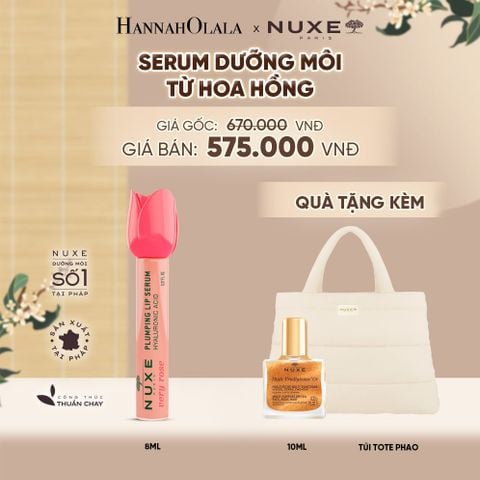  SERUM DƯỠNG ẨM GIÚP MÔI CĂNG MỊN NUXE VERY ROSE PLUMPING LIP SERUM 8ML - A5069 
