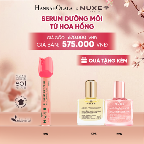  SERUM DƯỠNG ẨM GIÚP MÔI CĂNG MỊN NUXE VERY ROSE PLUMPING LIP SERUM 8ML - A1811 
