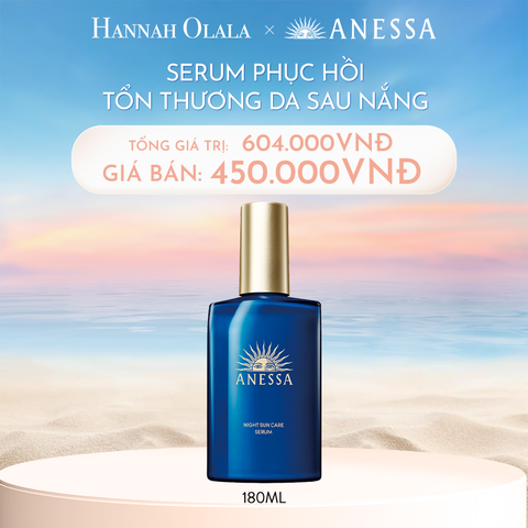 C373_DEAL 11: SERUM DƯỠNG DA VÀ PHỤC HỒI TỔN THƯƠNG DA SAU NẮNG ANESSA NIGHT SUN CARE SERUM 180ML 