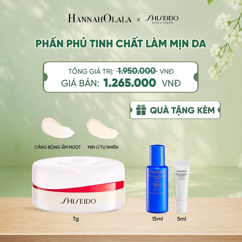  PHẤN PHỦ KHOÁ NỀN DƯỠNG DA VỚI KẾT CẤU SIÊU MỊN SHISEIDO REVITALESSENCE LOOSE SETTING POWDER - DEAL 13 - A1145 