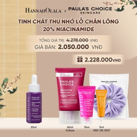  TINH CHẤT SE KHÍT LỖ CHÂN LÔNG VÀ LÀM MỜ THÂM MỤN NIACINAMIDE 20% 20ML - DEAL 4 - A1862 