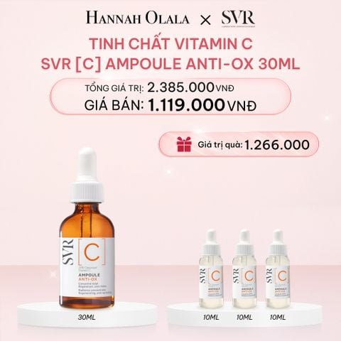  E894_DEAL 13: TINH CHẤT VITAMIN C DƯỠNG SÁNG DA, CHỐNG NHĂN SVR [C] AMPOULE ANTI-OX 30ML 