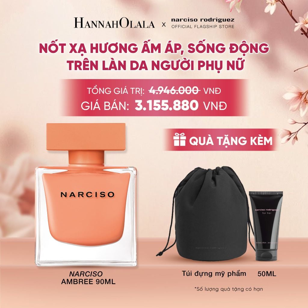  NƯỚC HOA NỮ NARCISO RODRIGUEZ NARCISO EAU DE PARFUM AMBRÉE 90ML - DEAL 13 