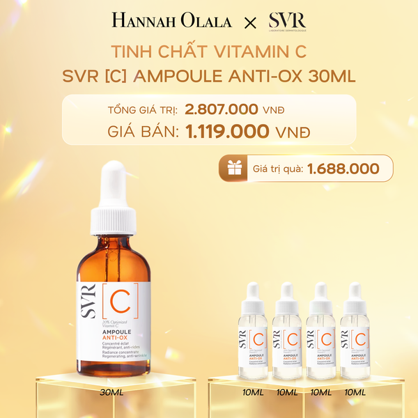  K13_DEAL 13: TINH CHẤT VITAMIN C DƯỠNG SÁNG DA, CHỐNG NHĂN SVR [C] AMPOULE ANTI-OX 30ML 