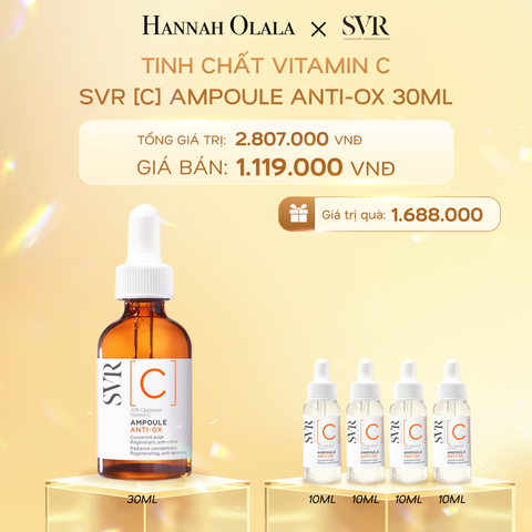  K13_DEAL 13: TINH CHẤT VITAMIN C DƯỠNG SÁNG DA, CHỐNG NHĂN SVR [C] AMPOULE ANTI-OX 30ML 