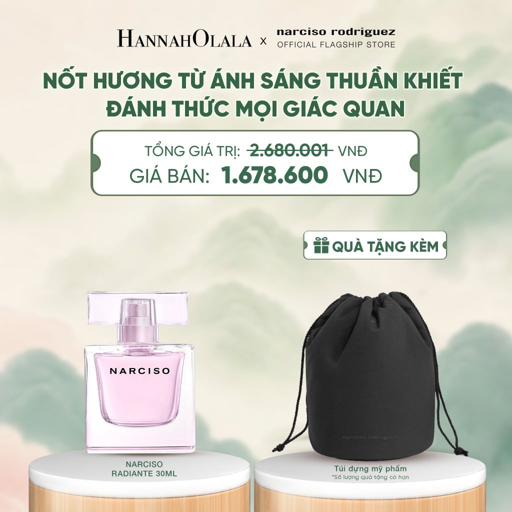  NƯỚC HOA NỮ NARCISO RODRIGUEZ NARCISO EAU DE PARFUM RADIANTE 30ML - DEAL 13 - A1258 