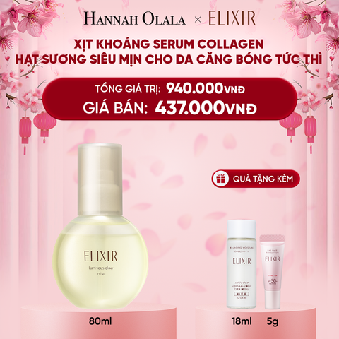 DEAL 13: XỊT KHOÁNG DƯỠNG ẨM TỨC THÌ ELIXIR SUPERIEUR LUMINOUS GLOW MIST 80ML 