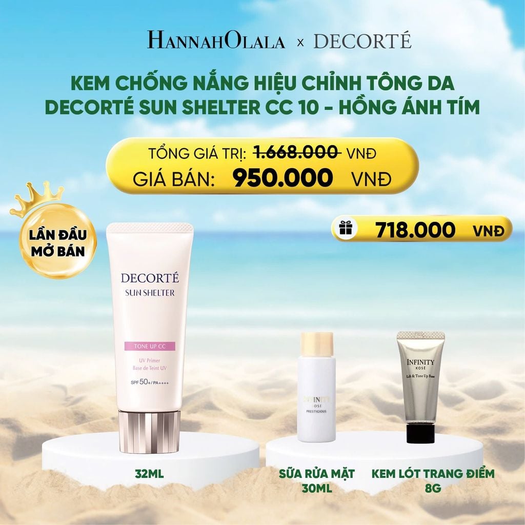  DEAL 14: KEM CHỐNG NẮNG BẢO VỆ DA DECORTÉ SUN SHELTER 