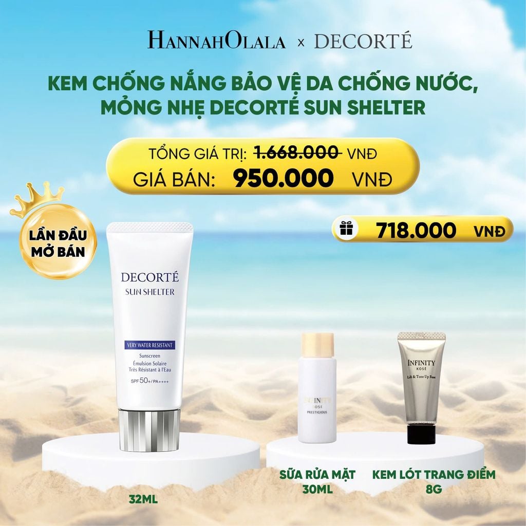  DEAL 14: KEM CHỐNG NẮNG BẢO VỆ DA DECORTÉ SUN SHELTER 