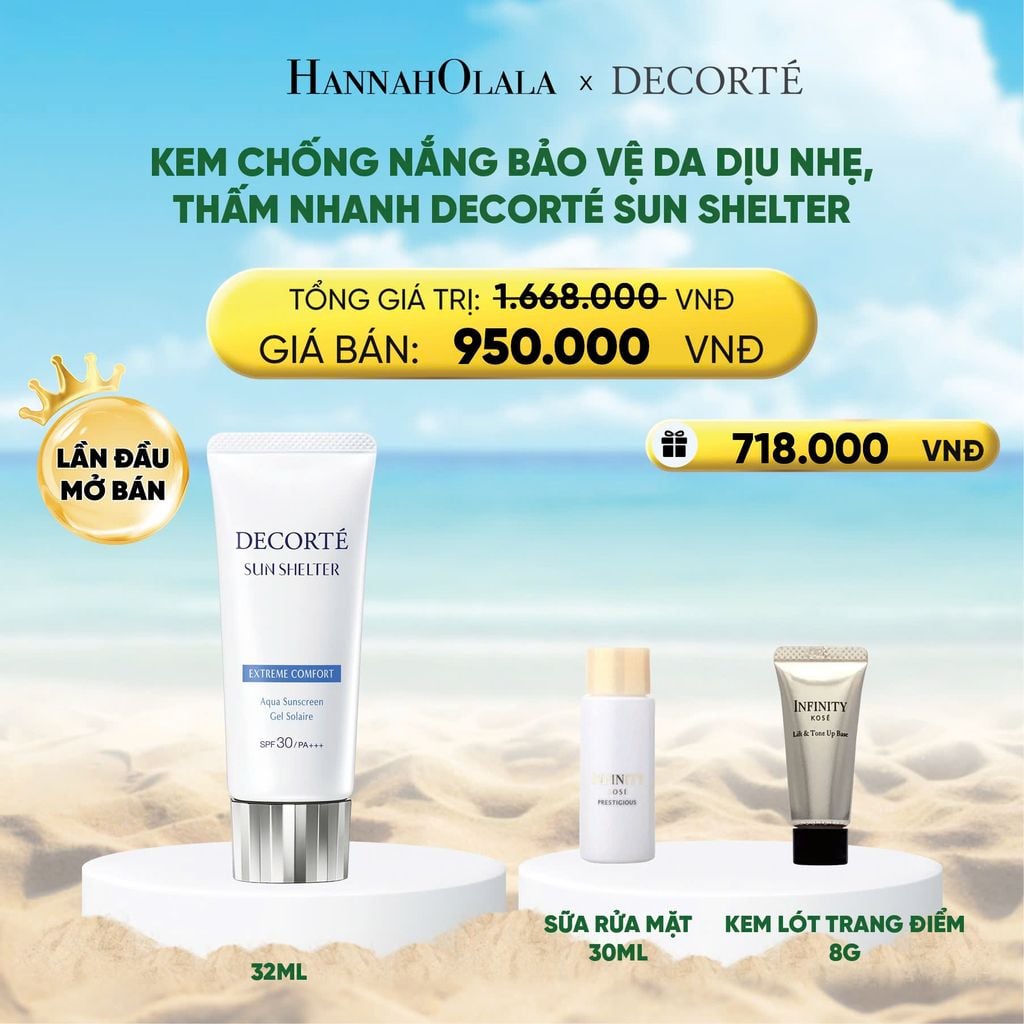  DEAL 14: KEM CHỐNG NẮNG BẢO VỆ DA DECORTÉ SUN SHELTER 