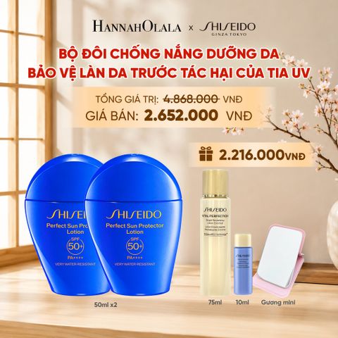  COMBO X2 CHỐNG NẮNG TOÀN DIỆN NGĂN NGỪA LÃO HÓA LÀM MỜ ĐỐM NÂU NHỜ CÔNG NGHỆ PROFENCEL - SỮA CHỐNG NẮNG DƯỠNG DA SHISEIDO - DEAL 13 
