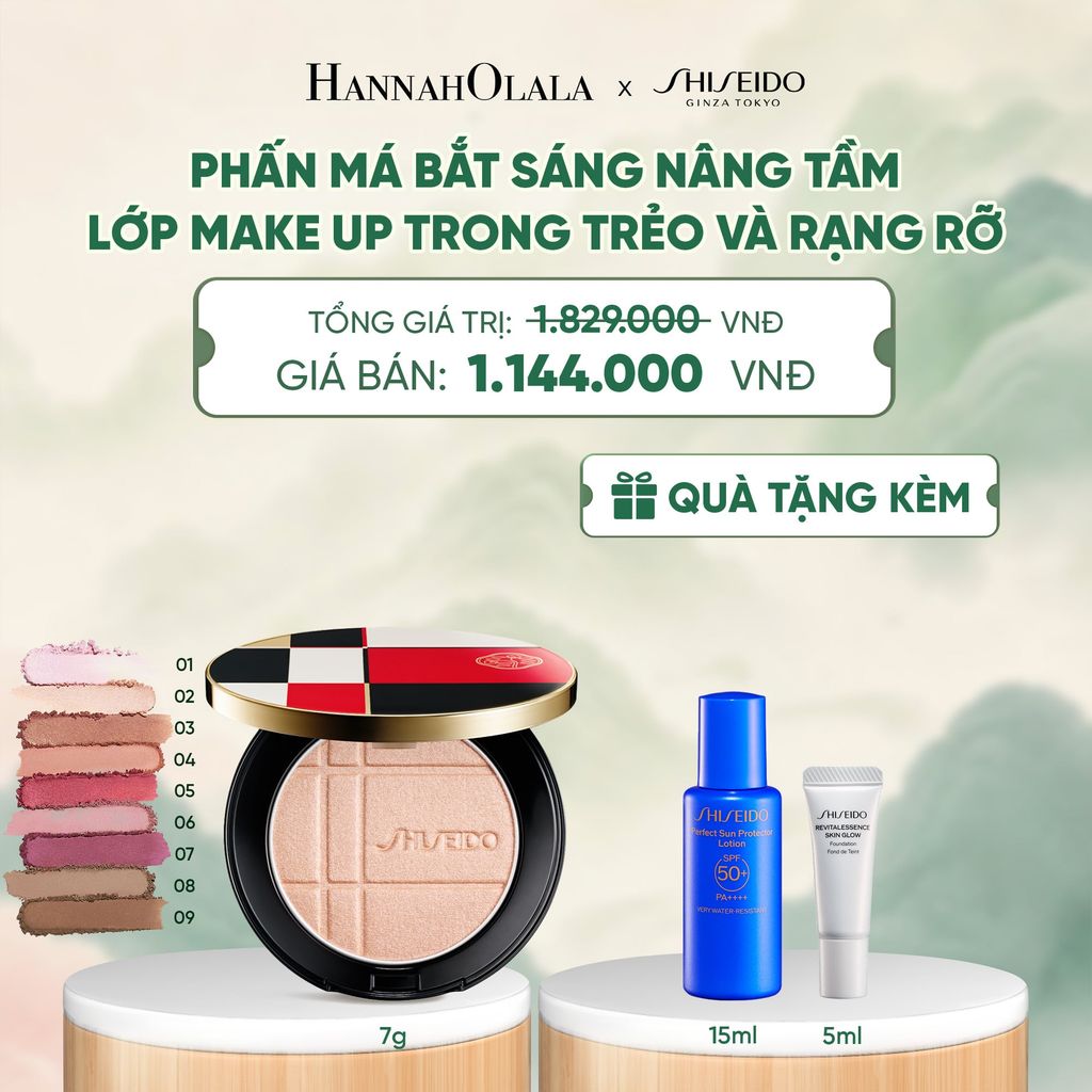  PHẤN MÁ ĐA NĂNG KẾT HỢP CÔNG NGHỆ DƯỠNG DA ĐỘC QUYỀN SHISEIDO COLOR + GLOW ENHANCER - DEAL 13 - A1970 
