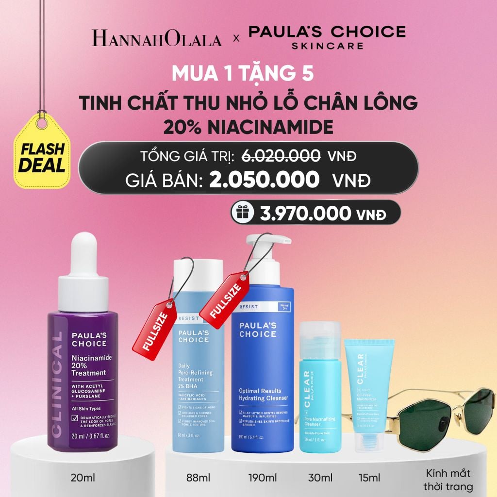  TINH CHẤT SE KHÍT LỖ CHÂN LÔNG VÀ LÀM MỜ THÂM MỤN NIACINAMIDE 20% 20ML - DEAL 13_A770 