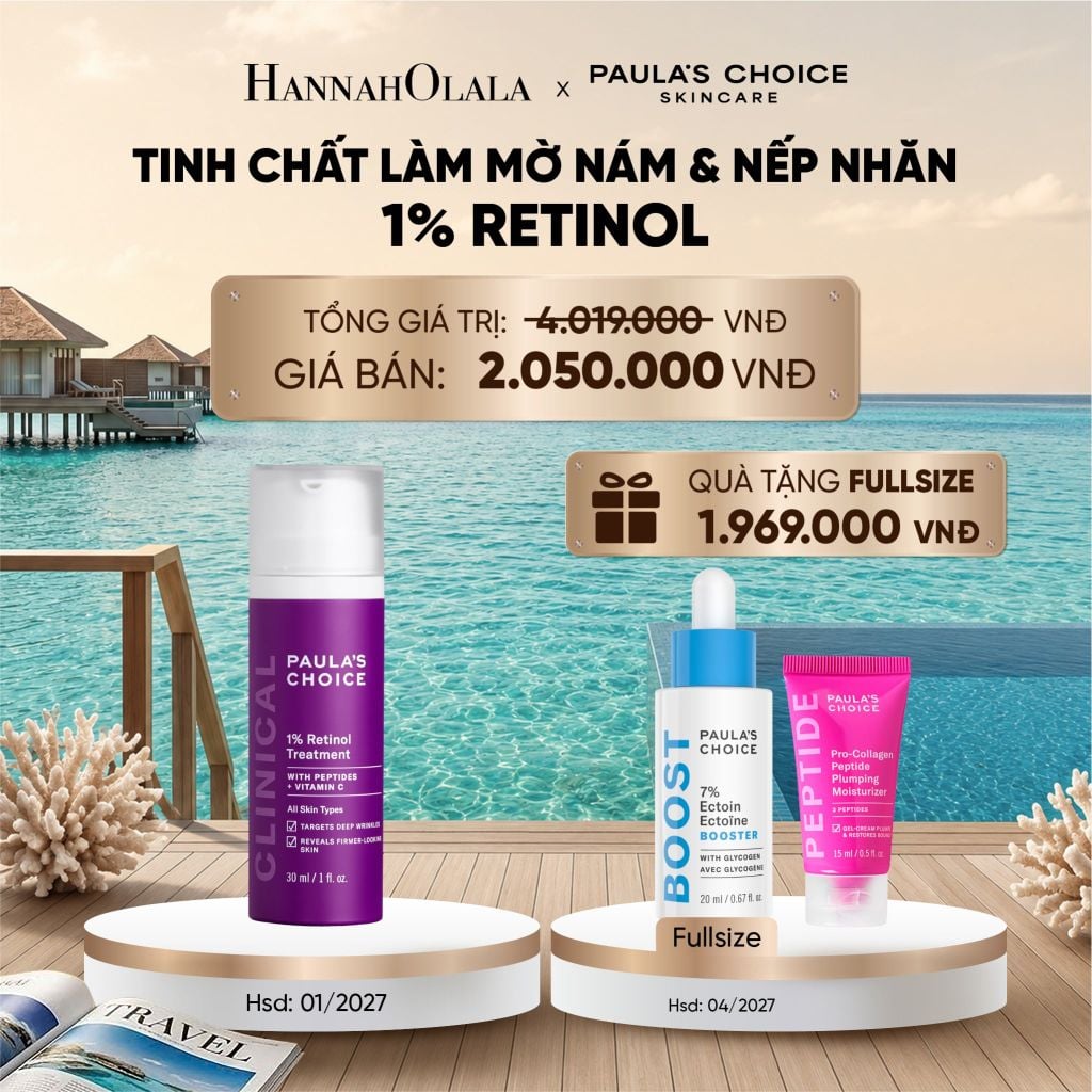  TINH CHẤT LÀM MỜ NÁM VÀ NẾP NHĂN CLINICAL 1% RETINOL TREATMENT - DEAL 13 