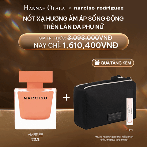  DEAL 13:  NƯỚC HOA NỮ NARCISO RODRIGUEZ NARCISO EAU DE PARFUM AMBRÉE 30ML 
