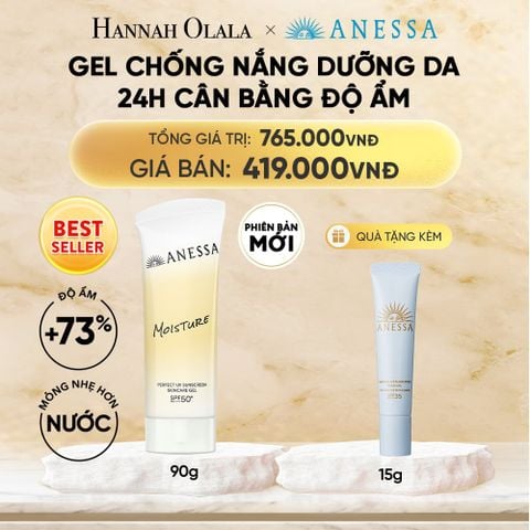  [PHIÊN BẢN MỚI] GEL CHỐNG NẮNG DƯỠNG ẨM ANESSA PERFECT UV SUNSCREEN SKINCARE GEL NB SPF50+ PA++++ 90G - DEAL 13 