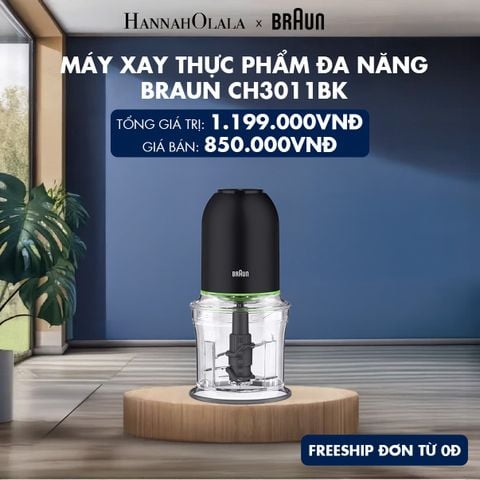  MÁY XAY THỰC PHẨM ĐA NĂNG BRAUN CH3011BK 